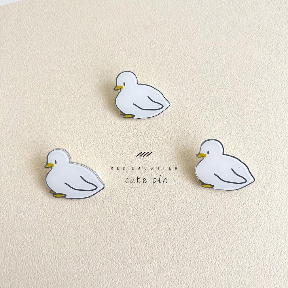 紅女兒〔原創設計小物〕別針 胸針 徽章 壓克力別針 小別針 可愛 胸章 鴨子 兔子 鯊魚 酪梨 小鴨-細節圖3