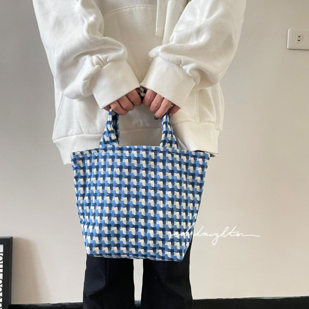 紅女兒〔拉鍊厚織雙層〕小手提袋 托特包 小 帆布提袋 小提袋 拉鍊手提袋 小提包 小袋子 布包 手提小包 手作包包 袋子-細節圖4