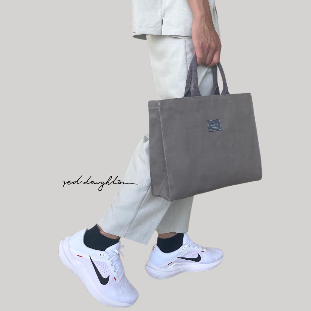 紅女兒〔超級挺大提袋〕帆布提袋 資料袋 手提帆布袋 厚磅帆布袋 拉鍊帆布袋 a4帆布袋 大帆布袋 上班包 公事包 手提袋-細節圖6
