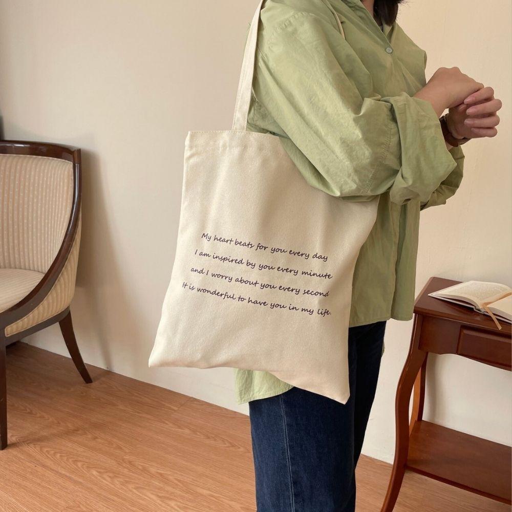紅女兒〔quotations〕拉鍊帆布袋 帆布包 帆布袋 厚磅 手提帆布包 袋子手提袋 手提袋 原創 a4帆布袋 文創-細節圖4