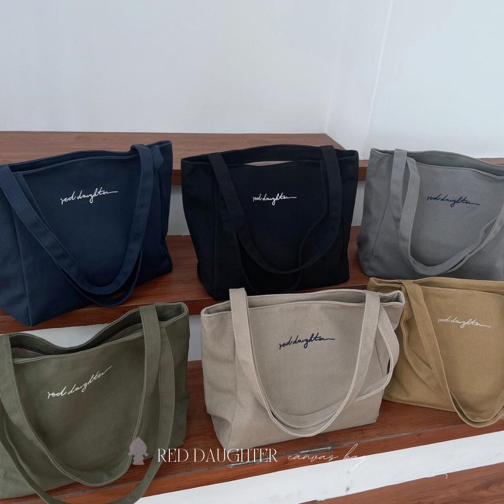 紅女兒〔獨家剪裁厚包〕肩背帆布包 拉鍊帆布包 厚磅帆布包 帆布包 帆布側背包 肩背包 肩包 側背包 厚帆布包 大帆布包-細節圖5