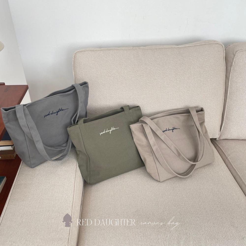 紅女兒〔獨家剪裁厚包〕肩背帆布包 拉鍊帆布包 厚磅帆布包 帆布包 帆布側背包 肩背包 肩包 側背包 厚帆布包 大帆布包-細節圖6