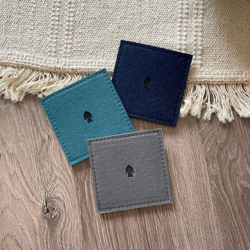 紅女兒［厚杯墊組］杯墊 毛氈杯墊 杯墊組 小杯墊 聖誕樹 聖誕禮物 聖誕節禮物 聖誕節 小禮物 red daughter-細節圖6