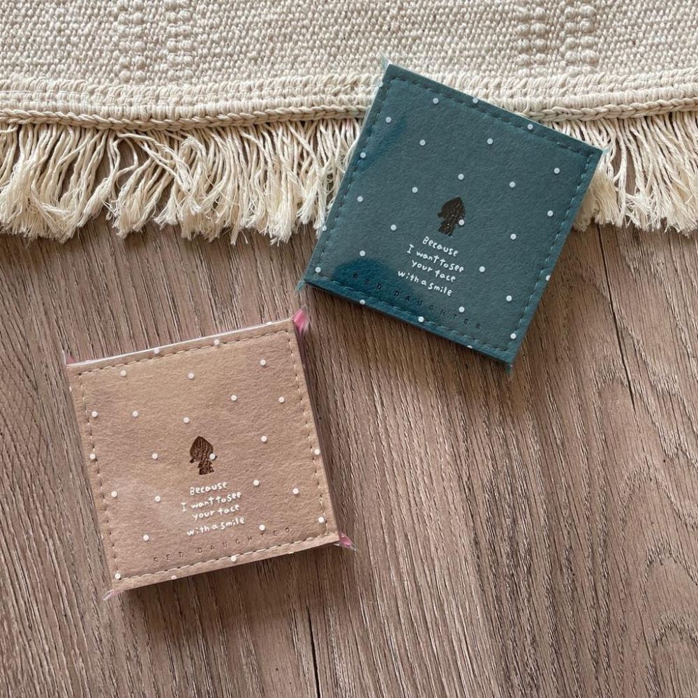 紅女兒［厚杯墊組］杯墊 毛氈杯墊 杯墊組 小杯墊 聖誕樹 聖誕禮物 聖誕節禮物 聖誕節 小禮物 red daughter-細節圖8