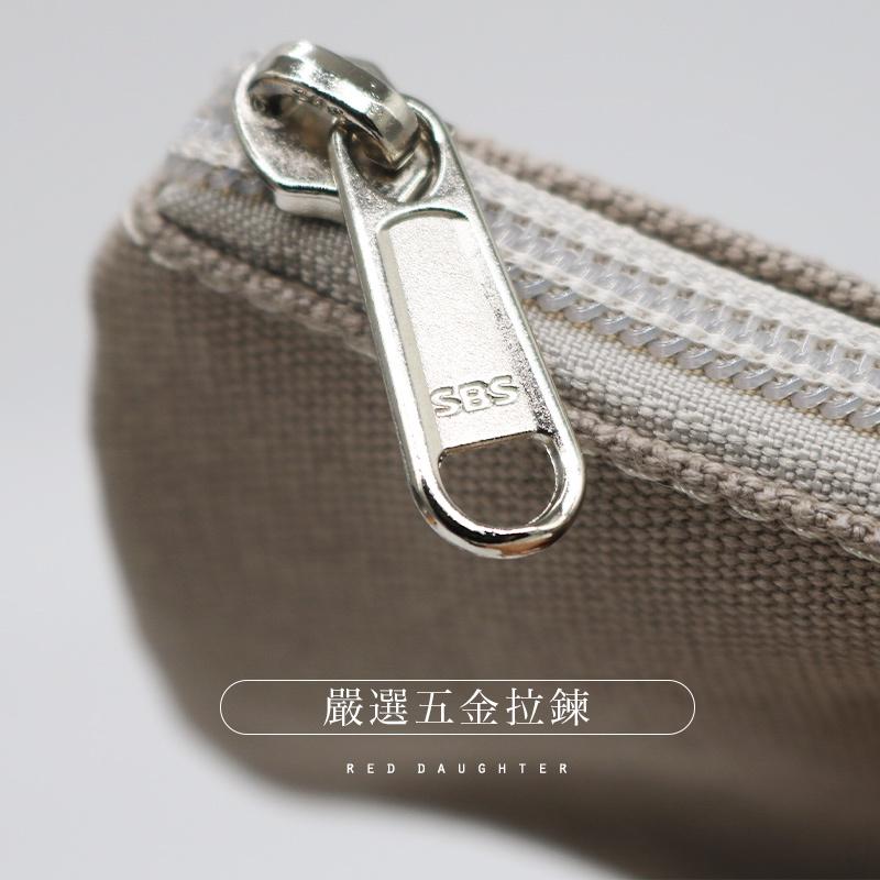 紅女兒〔極簡厚磅帆布〕小零錢包 小物收納包 帆布零錢包 零錢包 拉鍊零錢包 可愛零錢包 零錢小包 小錢包 收納小包-細節圖3