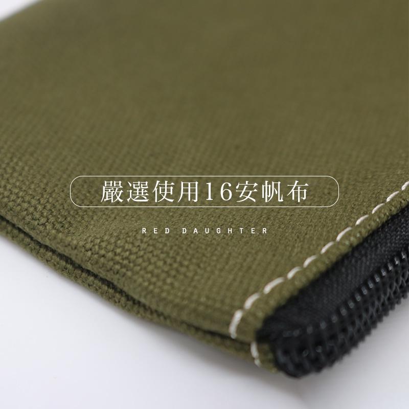 紅女兒〔極簡厚磅帆布〕小零錢包 小物收納包 帆布零錢包 零錢包 拉鍊零錢包 可愛零錢包 零錢小包 小錢包 收納小包-細節圖4