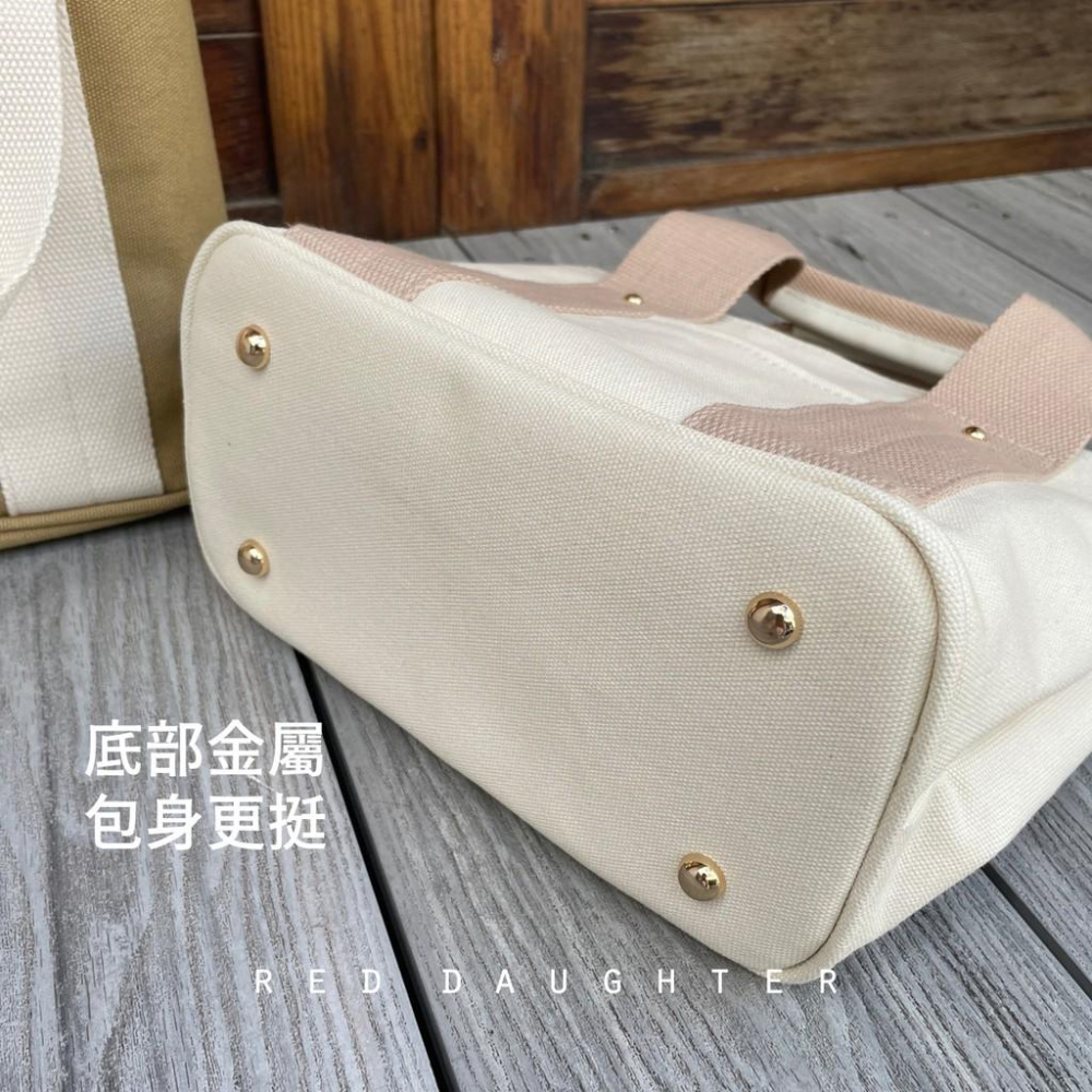 紅女兒〔福利品出清 獨家厚挺〕帆布包 帆布托特包 托特包 小包包 帆布小包 帆布手提包 兩用包 皮革托特包 手提包 兩用-細節圖6