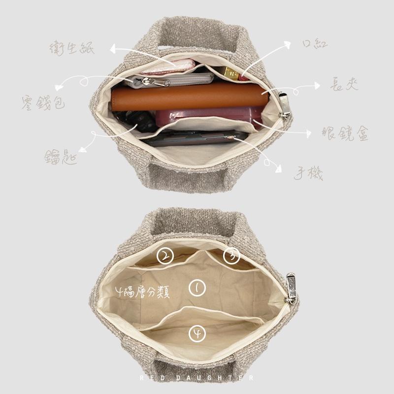 紅女兒〔毛呢厚實提袋〕手提袋 小 小托特包 帆布提袋 小提袋 便當袋 小包包 小手提袋 小提包 布包 小袋子 小手提包-細節圖6