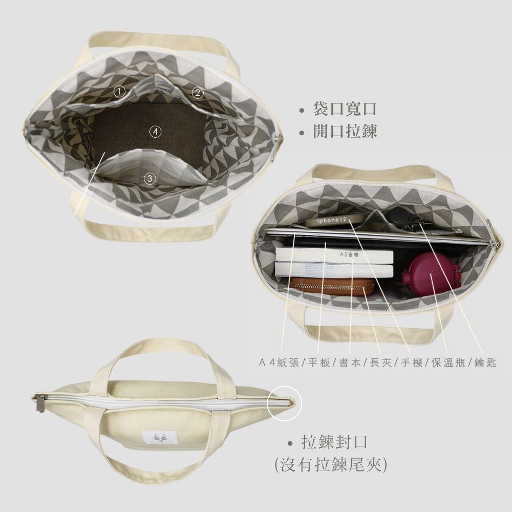 紅女兒〔拉鍊大提袋〕 拉鍊 帆布手提袋 帆布托特包 手提帆布包 帆布包 帆布袋 手提包 托特包 大包包 大包 帆布提袋-細節圖3