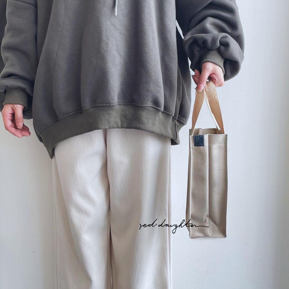 紅女兒〔加高厚挺帆布〕防水 冰霸杯提袋 水壺袋 帆布 水壺提袋 保溫瓶提袋 保溫杯提袋 環保杯提袋 保溫杯袋 隨行杯袋-細節圖9