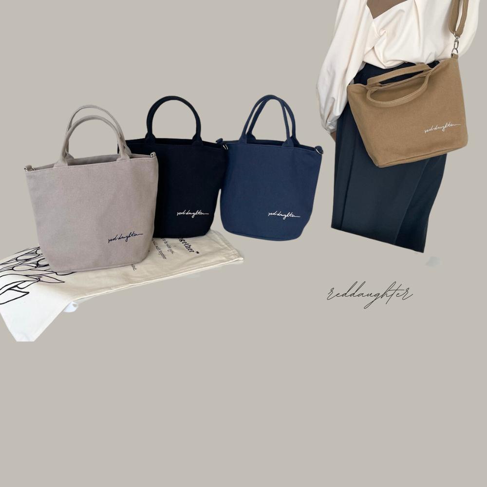 紅女兒〔厚磅圓筒小包〕拉鍊 手提包 帆布包 水桶包 小包包 斜背帆布包 小手提包 帆布小包 側背帆布包 厚磅帆布包-細節圖2