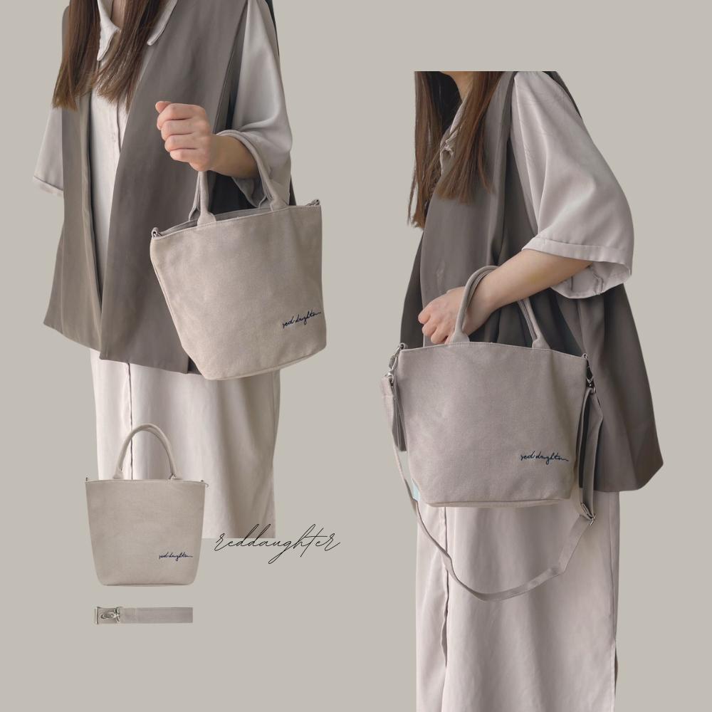 紅女兒〔厚磅圓筒小包〕拉鍊 手提包 帆布包 水桶包 小包包 斜背帆布包 小手提包 帆布小包 側背帆布包 厚磅帆布包-細節圖7