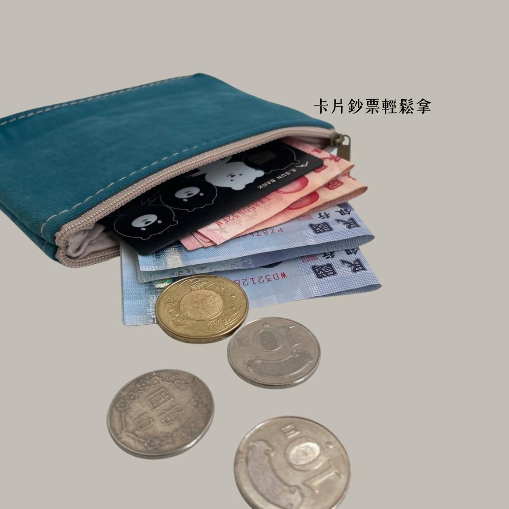 紅女兒〔雙層加厚〕帆布零錢包 拉鍊零錢包 零錢包 小收納包 素色零錢包 小零錢包 迷你收納包 收納小包 小錢包 零錢包女-細節圖3