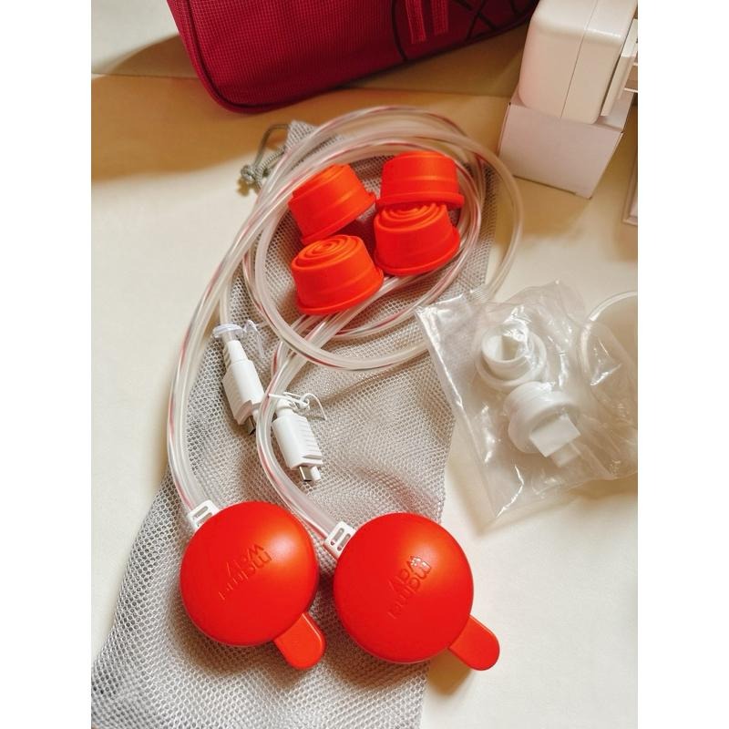 媽媽餵 mama way 溫熱電動雙邊熱敷吸乳器 超新二手 有贈品-細節圖3