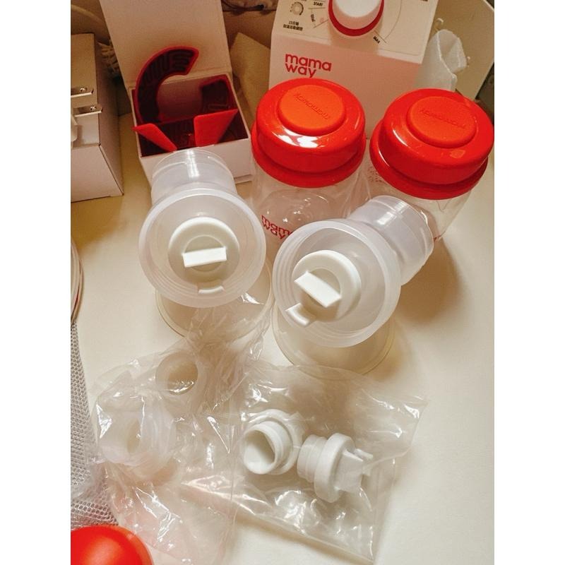 媽媽餵 mama way 溫熱電動雙邊熱敷吸乳器 超新二手 有贈品-細節圖5