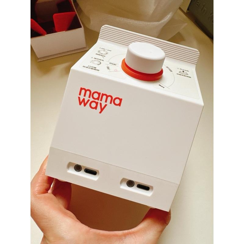 媽媽餵 mama way 溫熱電動雙邊熱敷吸乳器 超新二手 有贈品-細節圖6