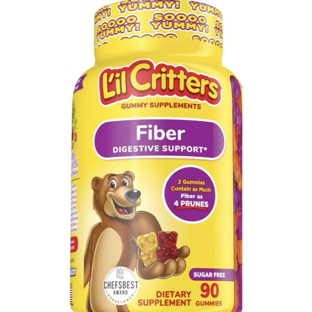 全館最低! L＇il Critters 汪汪大隊特別版 兒童綜合維他命軟糖 大罐190粒、兒童纖維 小熊水果軟糖90粒-細節圖4