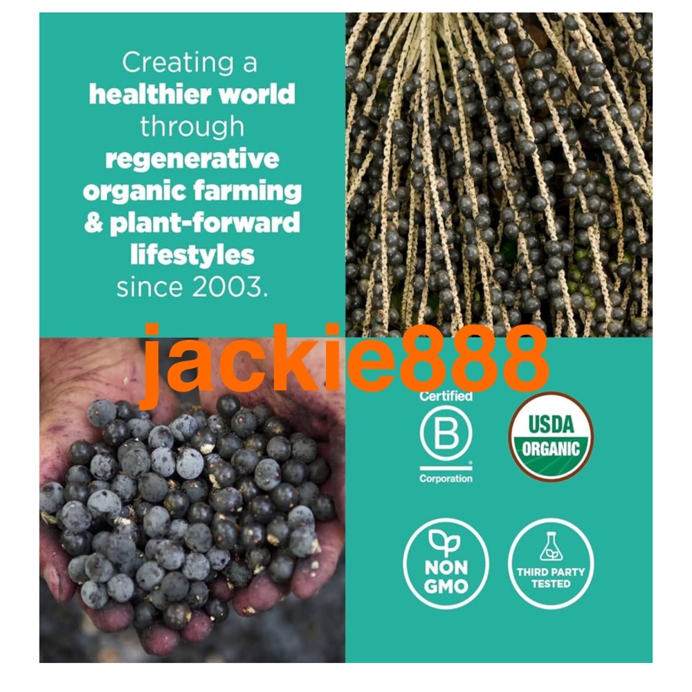 Navitas有機巴西莓粉 227克8盎司，抗氧化，歐米茄369，美國農業有機，非轉基因，無麩質酮-細節圖4