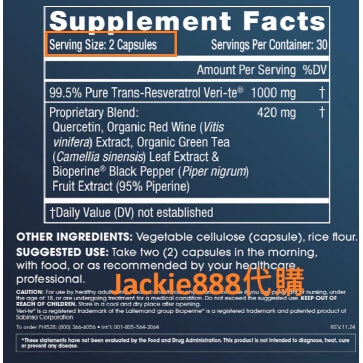 限時優惠 ProHealth NMN Pro NMN - 300/500/1000/1000完美平衡/白藜/TMG-細節圖10