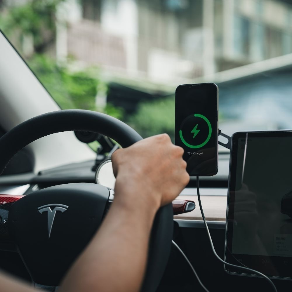 Thinkthing 車用充電器配件 MagSafe 無線磁吸充電 車充 車架 iPhone 無線充電座-細節圖2