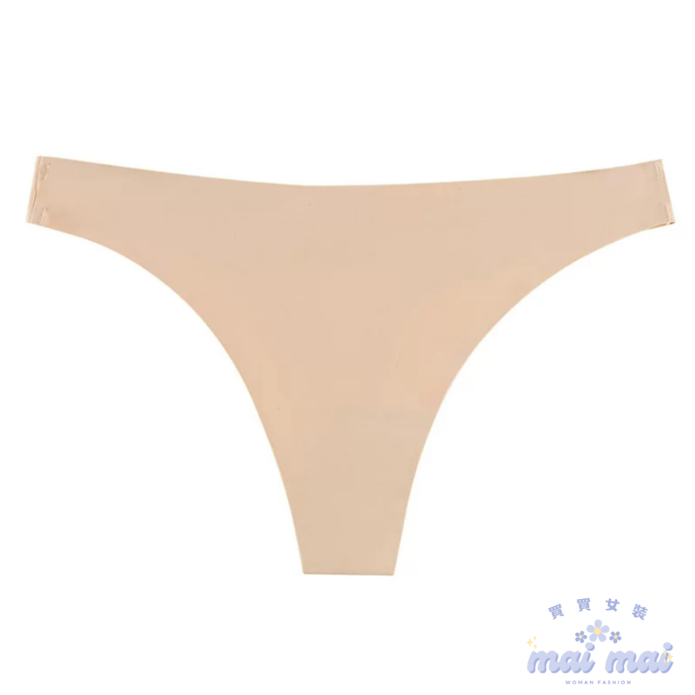 【買買女裝】台灣現貨 隱形無痕 不夾臀 瑜珈 丁字褲 女大碼內褲 歐美運動健身丁字褲 女內褲 冰絲內褲  【U100-規格圖9