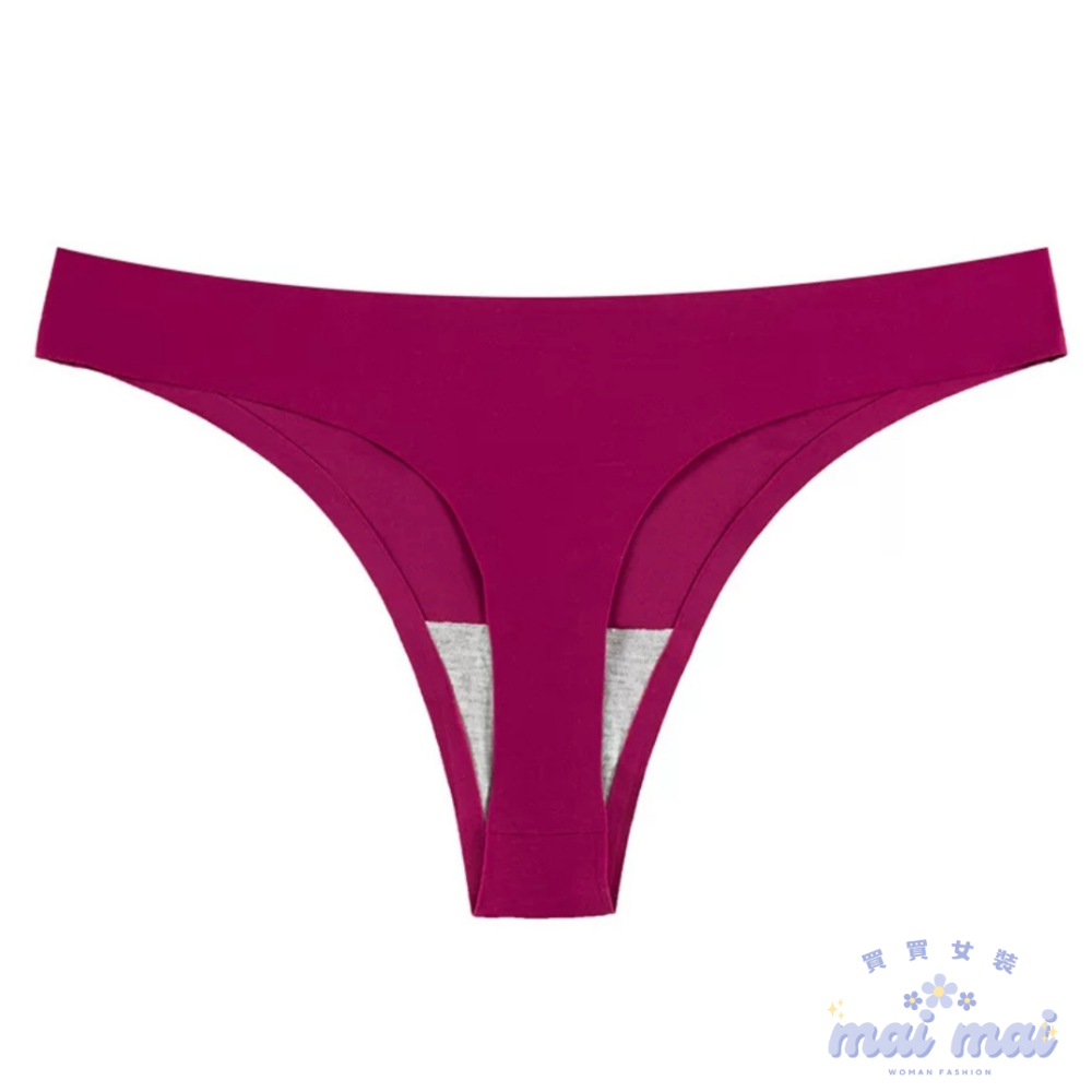 【買買女裝】台灣現貨 隱形無痕 不夾臀 瑜珈 丁字褲 女大碼內褲 歐美運動健身丁字褲 女內褲 冰絲內褲  【U100-規格圖9