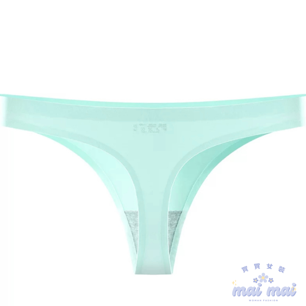 【買買女裝】台灣現貨 隱形無痕 不夾臀 瑜珈 丁字褲 女大碼內褲 歐美運動健身丁字褲 女內褲 冰絲內褲  【U100-規格圖9