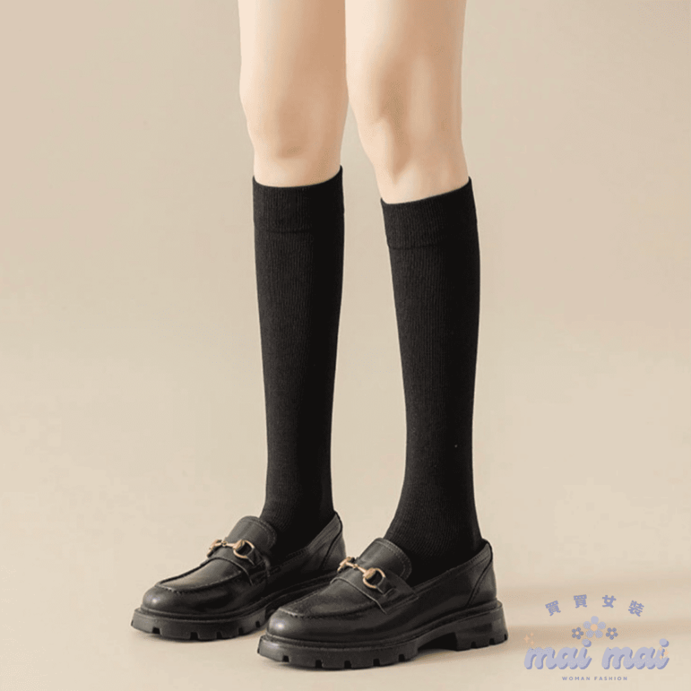 【買買女裝】台灣現貨 長襪 膝上襪 過膝襪 中筒襪 素色襪 高筒襪 白長襪 長筒襪 JK襪 大腿襪 襪子【A003#】-規格圖9