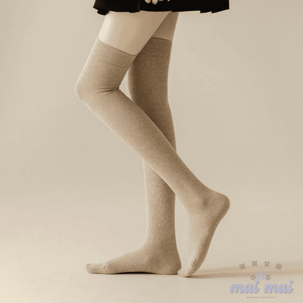 【買買女裝】台灣現貨 長襪 膝上襪 過膝襪 中筒襪 素色襪 高筒襪 白長襪 長筒襪 JK襪 大腿襪 襪子【A003#】-規格圖9