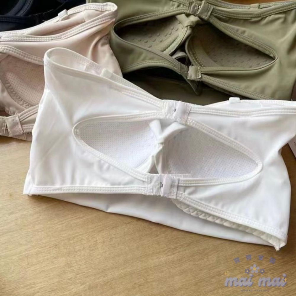 【買買女裝】台灣現貨 防滑小可愛 無痕內衣 無肩帶內衣 辣妹小背心 後扣式小可愛 歐美內衣 平口 內搭背心【B803#】-細節圖6