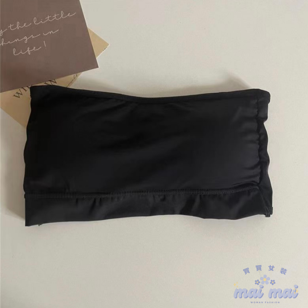 【買買女裝】台灣現貨 防滑小可愛 無痕內衣 無肩帶內衣 辣妹小背心 後扣式小可愛 歐美內衣 平口 內搭背心【B803#】-規格圖9