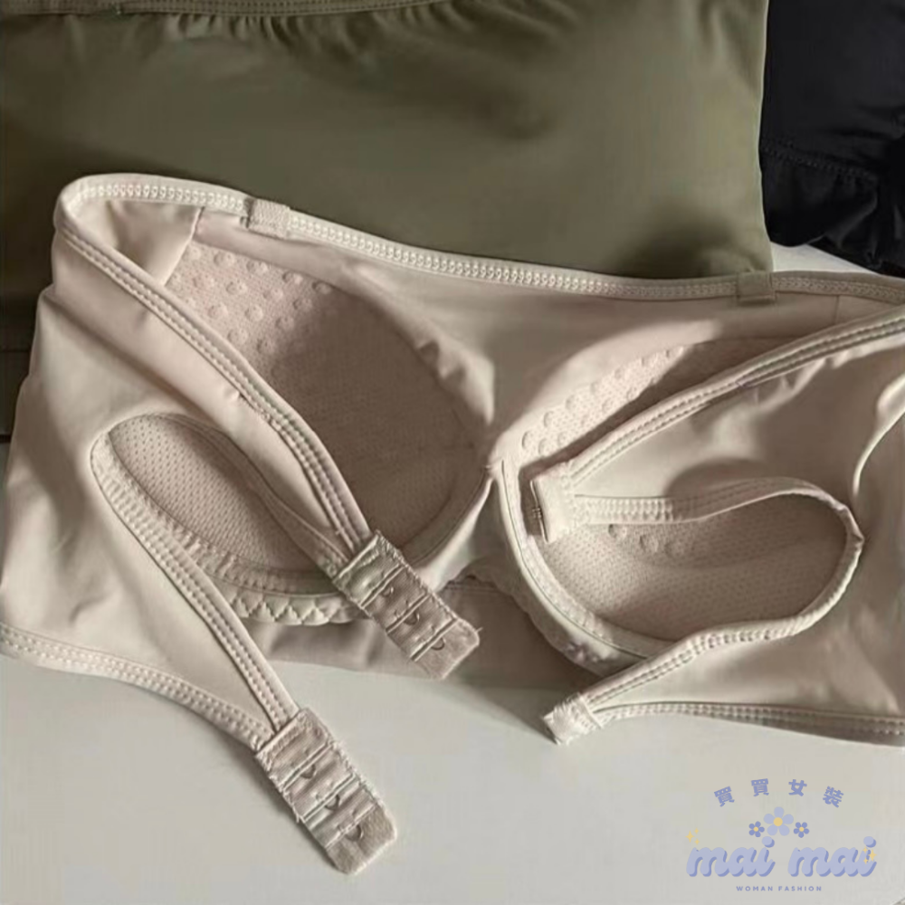 【買買女裝】台灣現貨 防滑小可愛 無痕內衣 無肩帶內衣 辣妹小背心 後扣式小可愛 歐美內衣 平口 內搭背心【B803#】-規格圖9