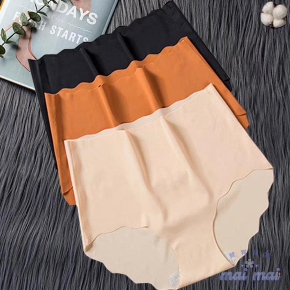 【買買女裝】台灣現貨 高品質 無痕內褲 冰絲無痕 超薄 女生內褲 透氣內褲 大碼內褲 一片式女生三角內褲【U102#-細節圖3