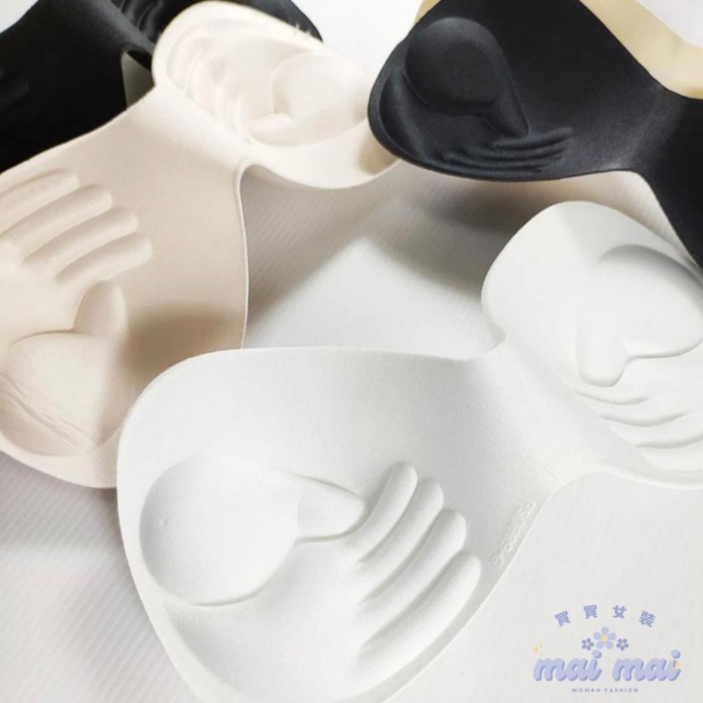 【買買女裝】台灣現貨 一片式加厚胸墊 手掌罩杯內衣襯墊 小可愛 背心罩杯 美胸替換 爆乳自信 加厚墊【L007#】-細節圖2