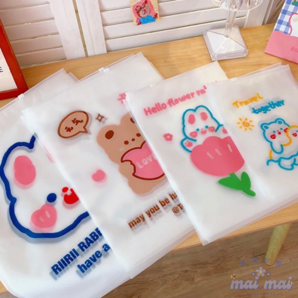 【買買女裝】台灣現貨🔥 超實用收納袋 透明磨砂 旅行收納袋 衣物多功能 收納袋【L018#】-細節圖6