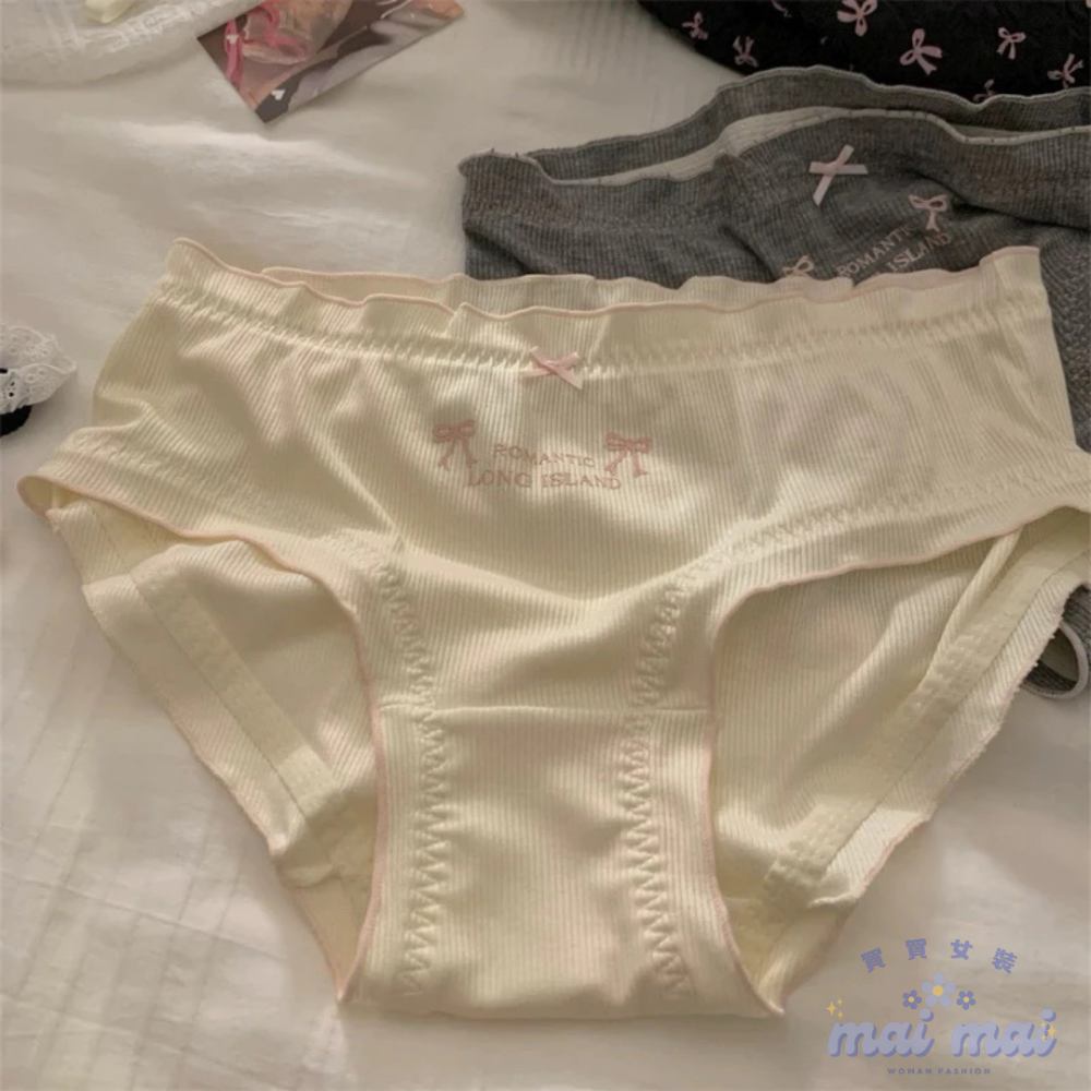 【買買女裝】台灣現貨 抗菌內褲🎀日系甜美純棉薄款內褲 透氣內褲 中腰內褲 內褲 女生內褲 三角內褲 女內褲【U105#】-規格圖8