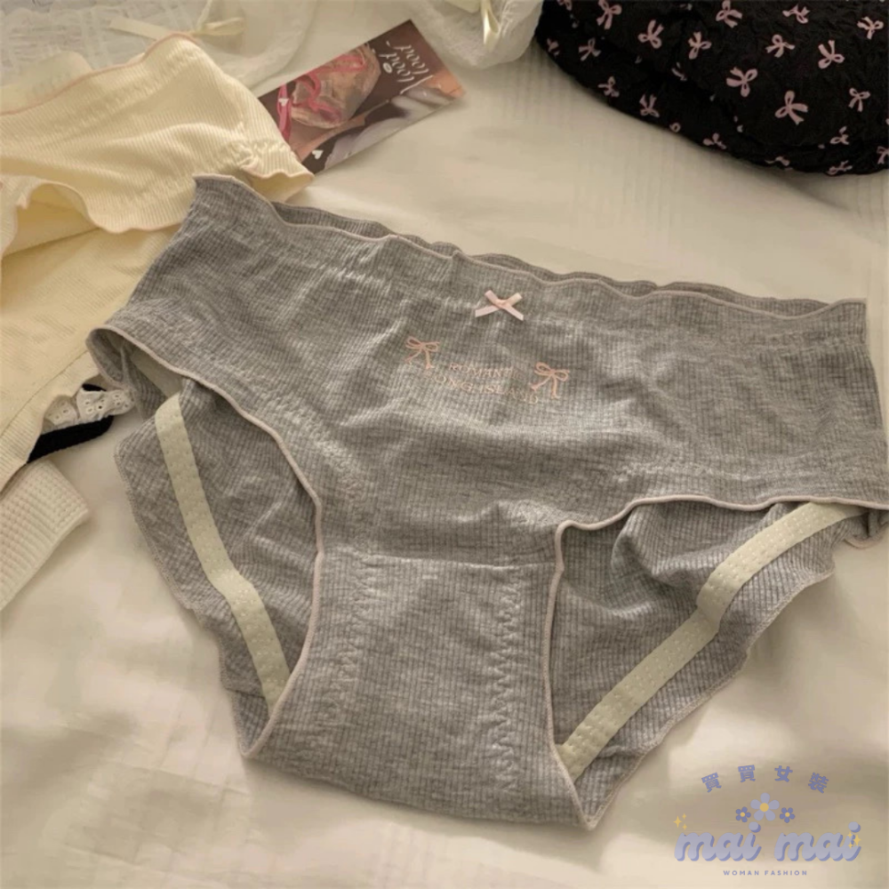【買買女裝】台灣現貨 抗菌內褲🎀日系甜美純棉薄款內褲 透氣內褲 中腰內褲 內褲 女生內褲 三角內褲 女內褲【U105#】-規格圖8