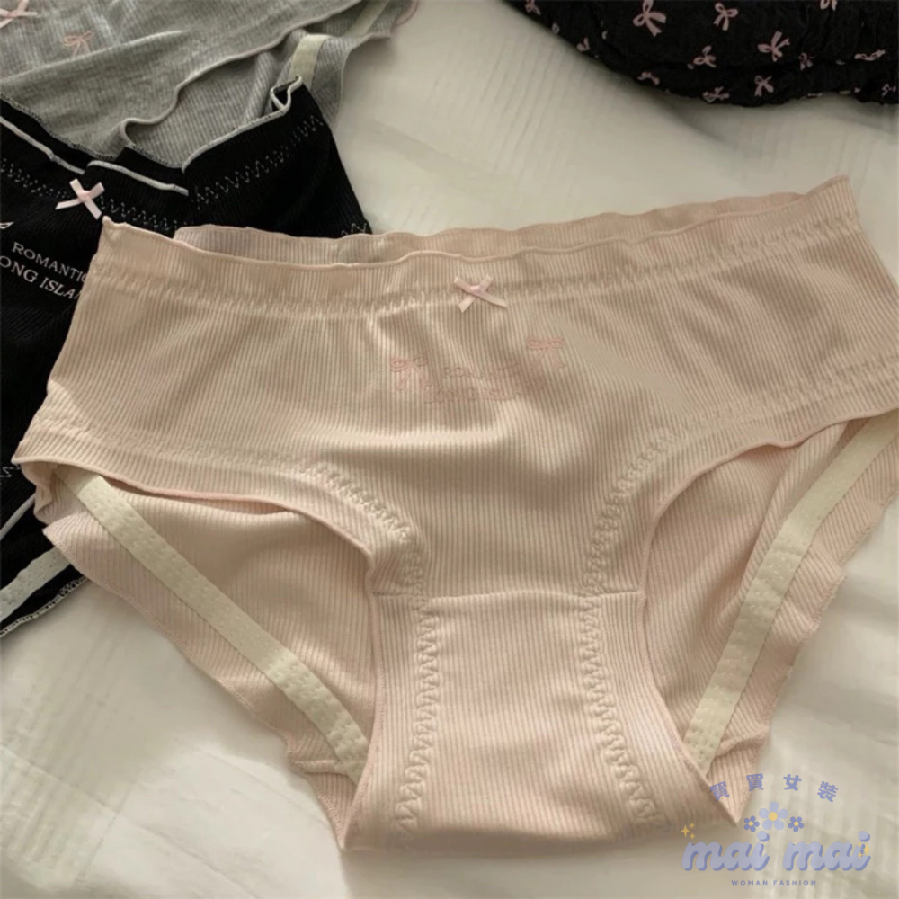 【買買女裝】台灣現貨 抗菌內褲🎀日系甜美純棉薄款內褲 透氣內褲 中腰內褲 內褲 女生內褲 三角內褲 女內褲【U105#】-規格圖8