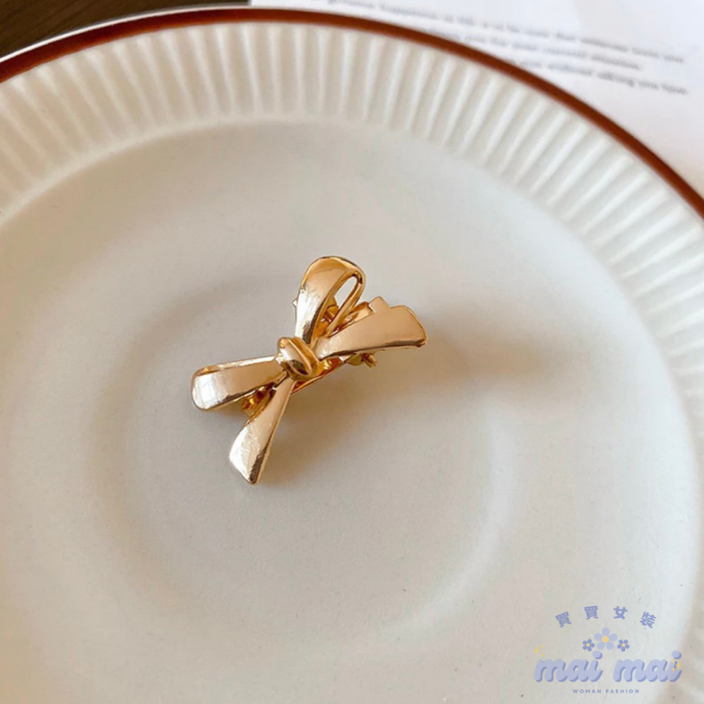 【買買女裝】台灣現貨🚚y2k金屬色系 蝴蝶髮夾 蝴蝶結碎髮夾 瀏海夾 髮夾 髮飾 迷你髮夾 頭飾 【L009#】-規格圖8