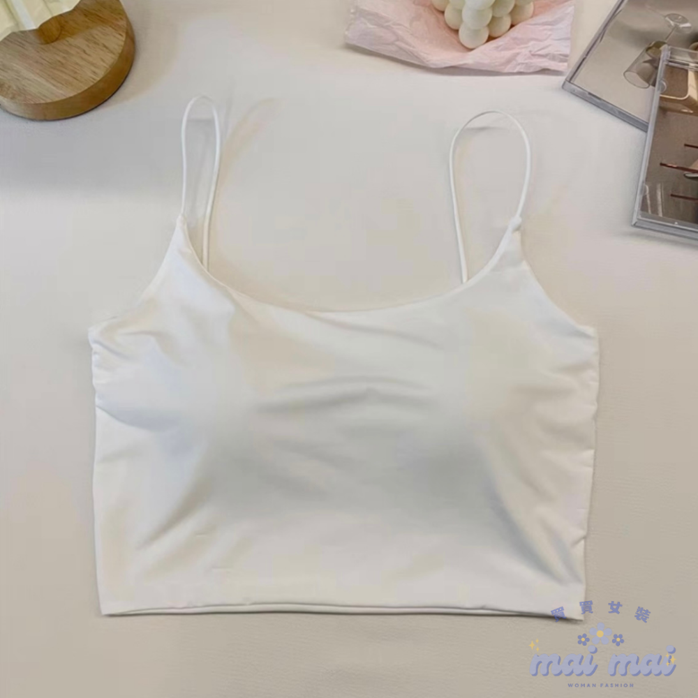 【買買女裝】台灣現貨 罩杯式上衣 小背心 小可愛 bra top 細肩帶背心 內搭背心 小可愛背心 【B820#】-規格圖8