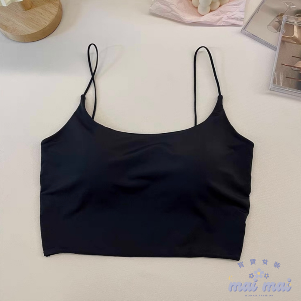 【買買女裝】台灣現貨 罩杯式上衣 小背心 小可愛 bra top 細肩帶背心 內搭背心 小可愛背心 【B820#】-規格圖8
