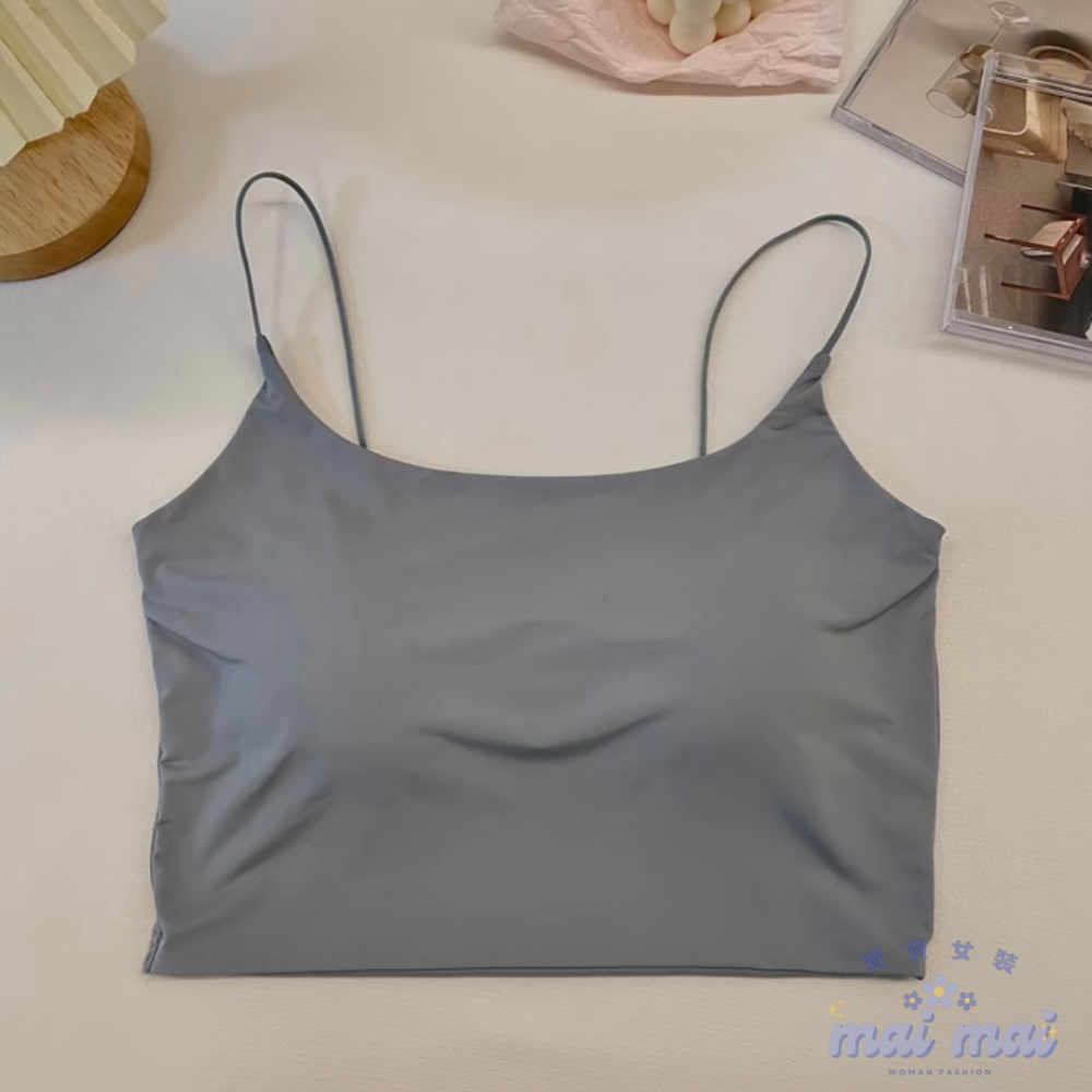 【買買女裝】台灣現貨 罩杯式上衣 小背心 小可愛 bra top 細肩帶背心 內搭背心 小可愛背心 【B820#】-規格圖8