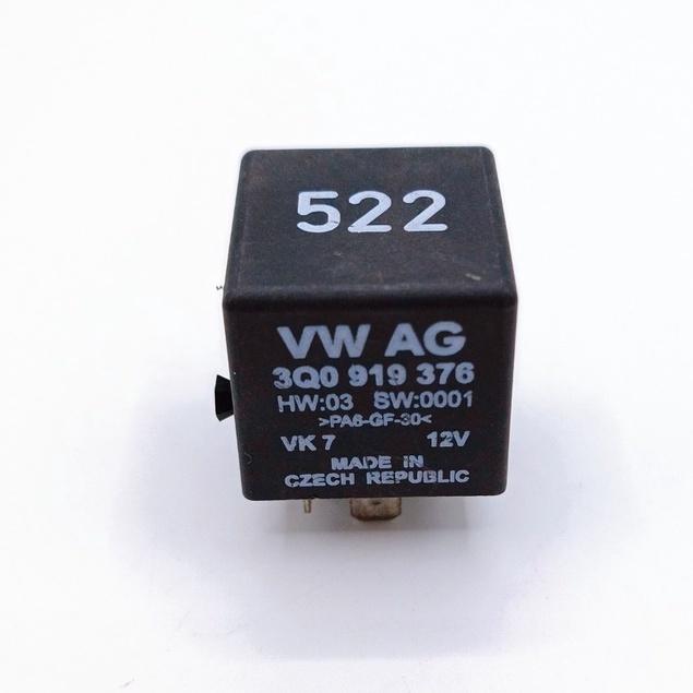 VW AUDI 福斯 奧迪 522 繼電器 RELAY 5P 5腳 12V 522號 3Q0919376 原廠件 捷克製-細節圖2