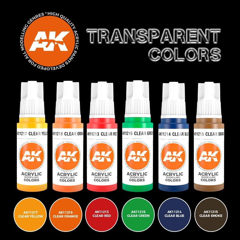 【奧丁模型】AK第三代水性漆套裝：TRANSPARENT COLORS_AK11758-細節圖3
