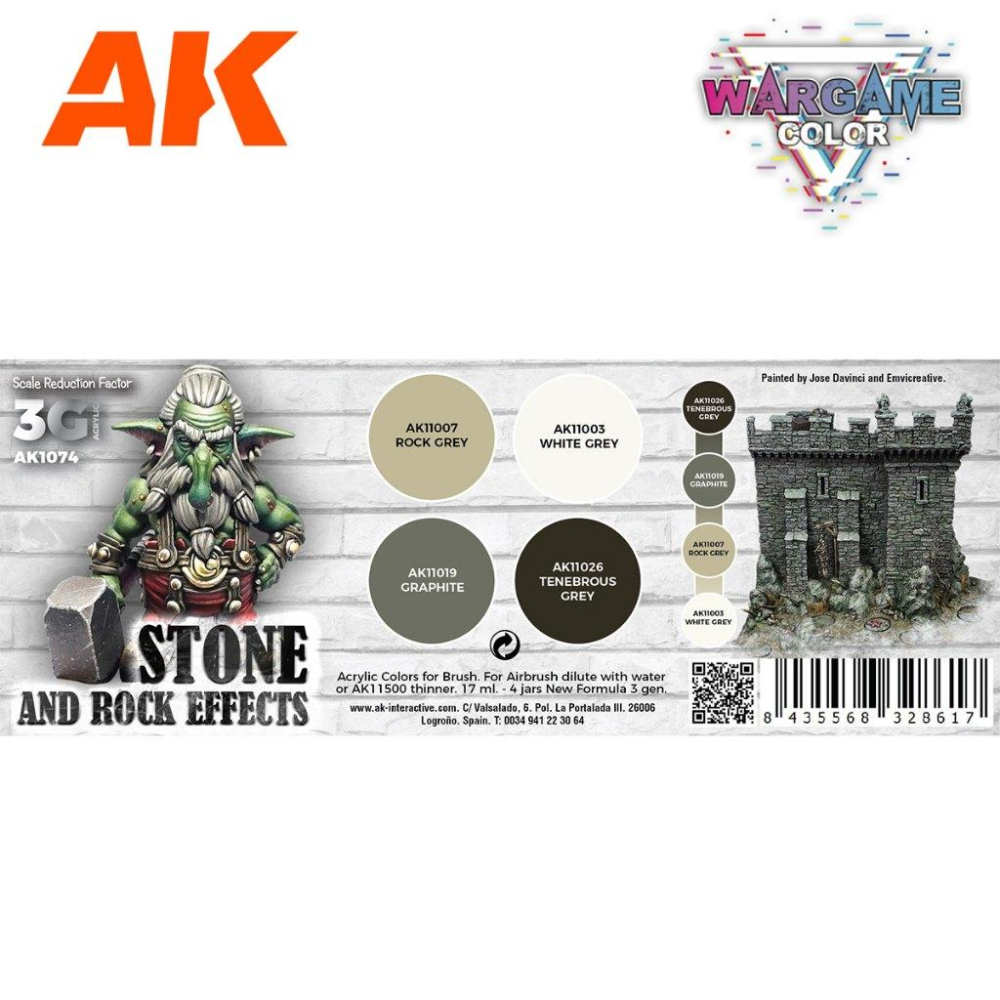 【奧丁模型】AK第三代水性漆套裝：STONE AND ROCK EFFECTS_AK1074-細節圖2