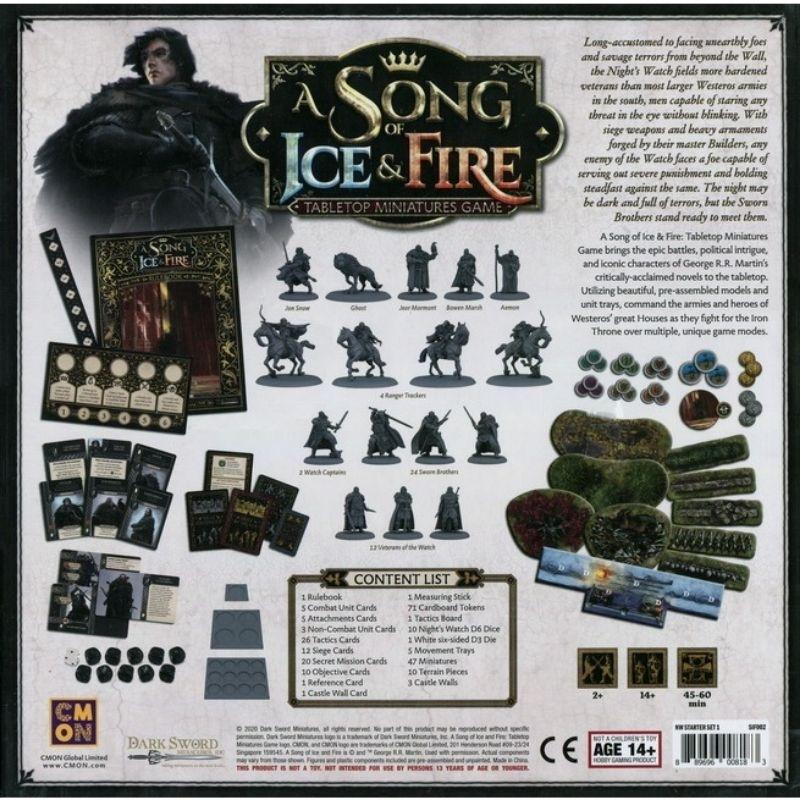 【奧丁模型】冰與火之歌戰棋模型遊戲：守夜人起始盒中英文雙語版-細節圖2