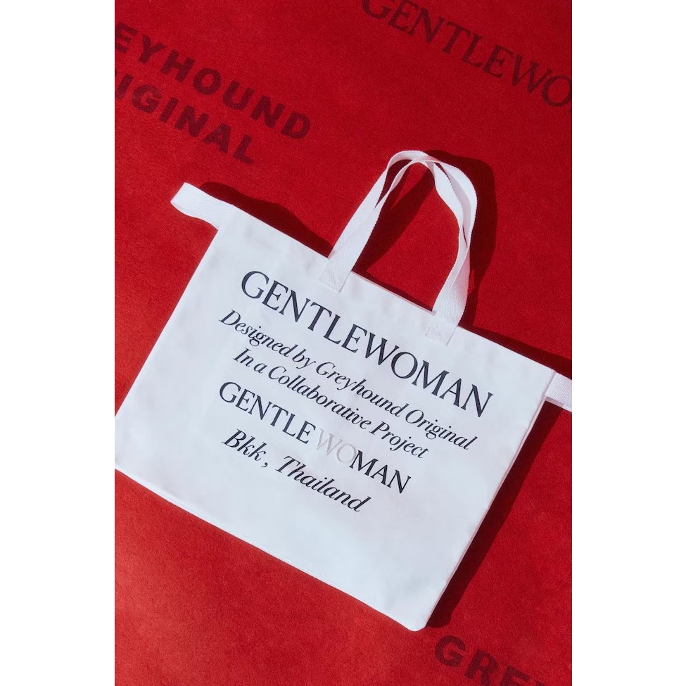 ☆現貨★當日寄出✈︎泰國🇹🇭代購 GENTLEWOMAN設計師品牌 雙隔層字母購物提袋-細節圖2