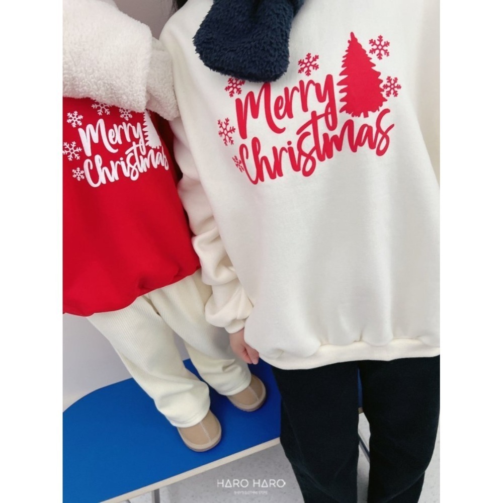 【巨蟹媽咪-正韓童裝】聖誕親子長袖上衣(預購)-細節圖4