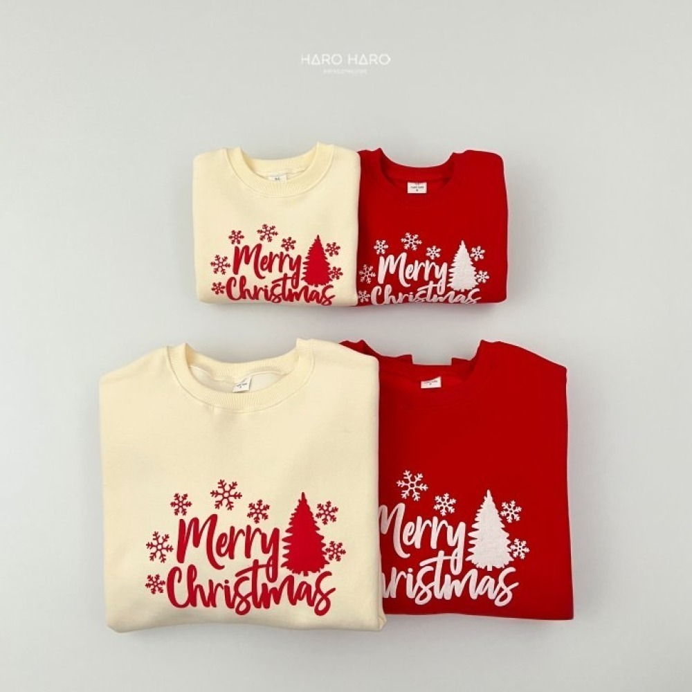 【巨蟹媽咪-正韓童裝】聖誕親子長袖上衣(預購)-細節圖5