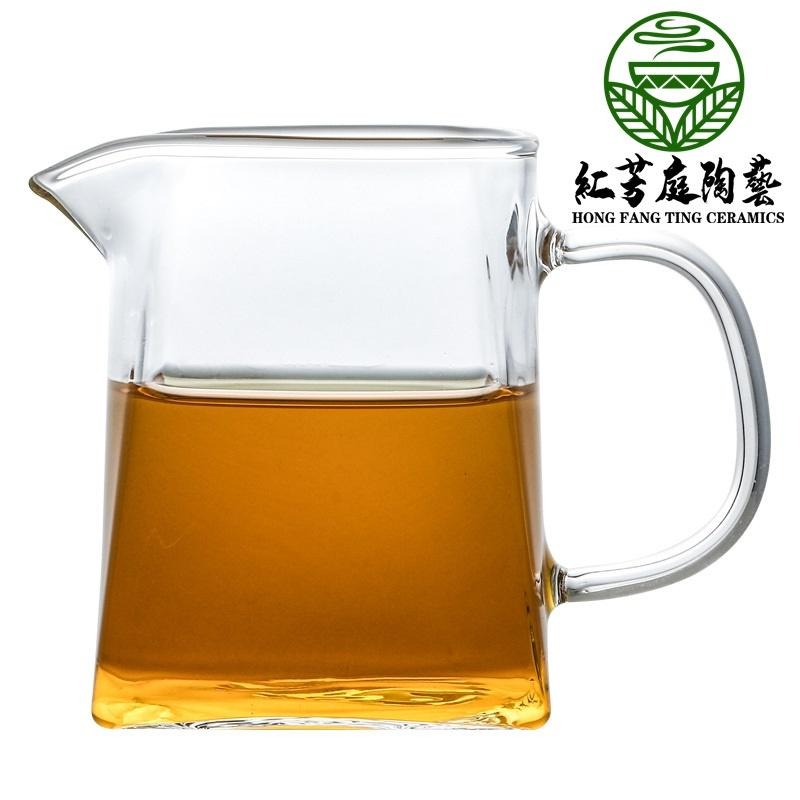 【紅芳庭】耐熱 玻璃公道杯 350/550/750ml 茶具 茶海/分茶器 公杯 玻璃茶具 功夫茶道專用器具 泡茶用具-細節圖2